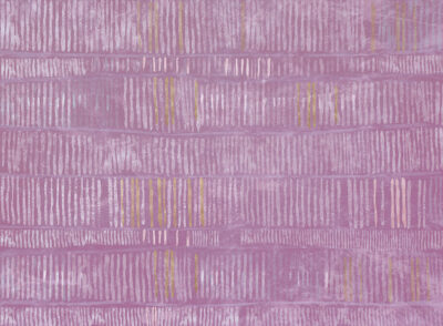 Abstract purple linear wall mural with golden elements