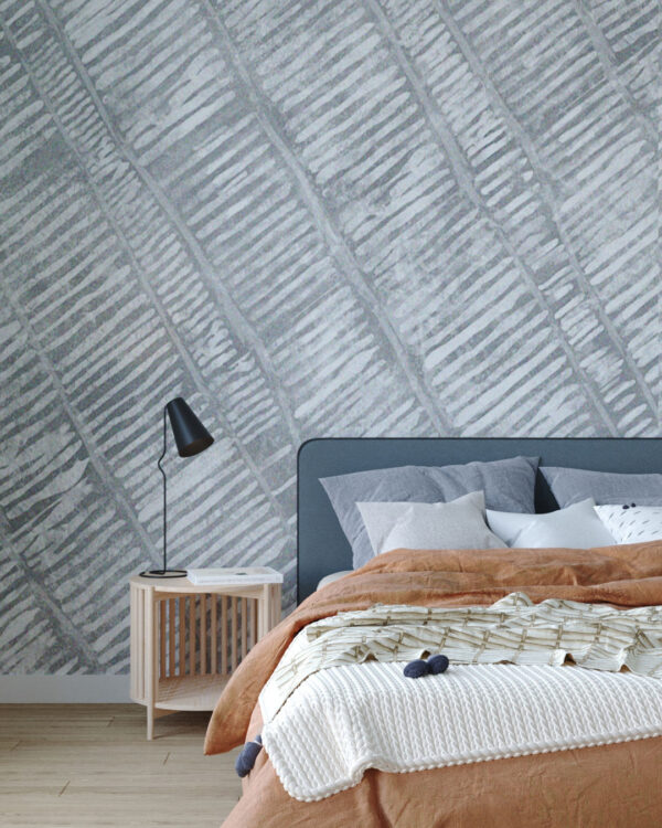 Mother-of-pearl diagonal lines wall mural for the bedroom