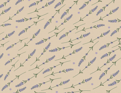 Lavender branches patterned wallpaper