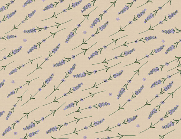 Lavender branches patterned wallpaper