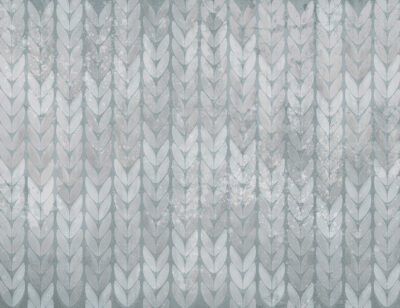 Grey-blue knitted texture patterned wallpaper