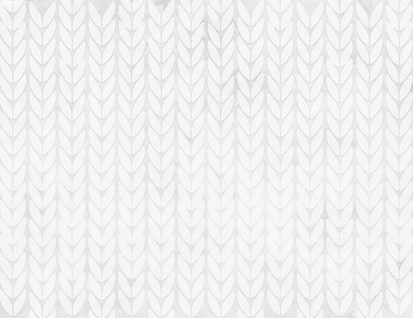 White knitted texture patterned wallpaper