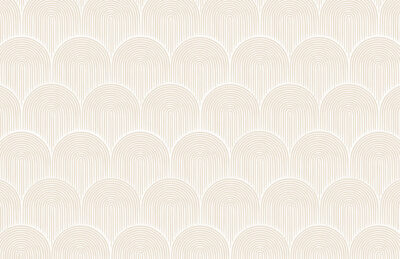 Art deco arches in pastel shades patterned wallpaper