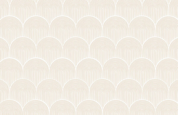 Art deco arches in pastel shades patterned wallpaper