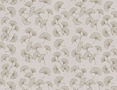 Golden ginkgo leaves on the textured background patterned wallpaper