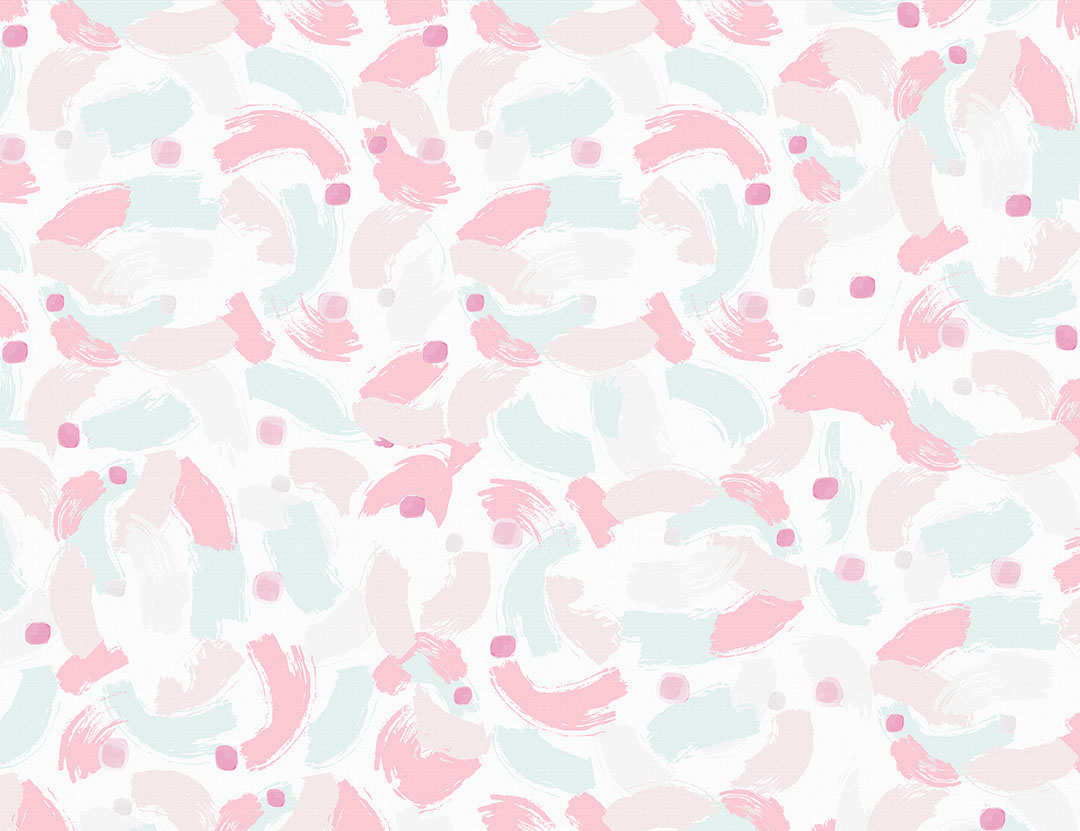 Chaotic bright brush strokes patterned wallpaper