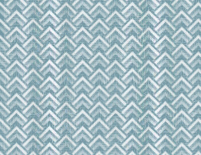 Blue geometric patterned wallpaper