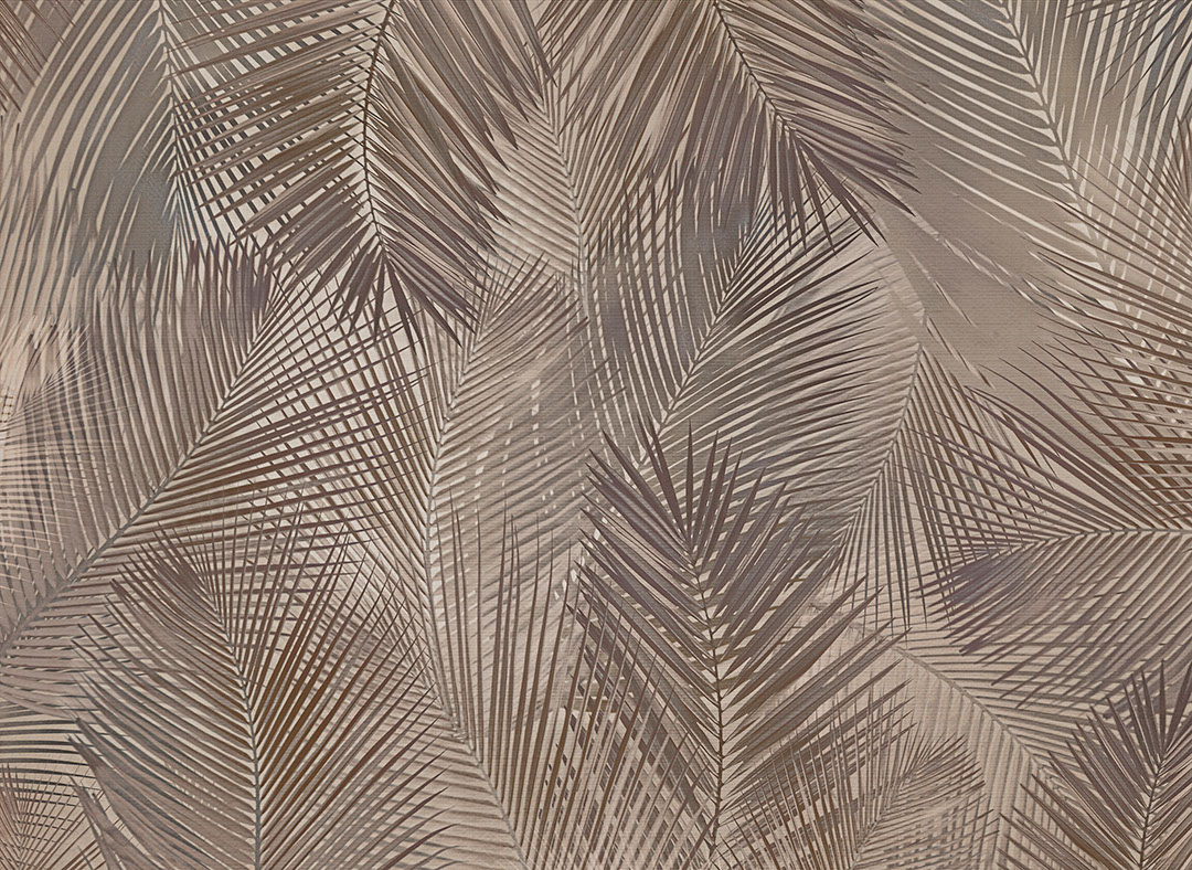 Coconut palm leaves wall mural