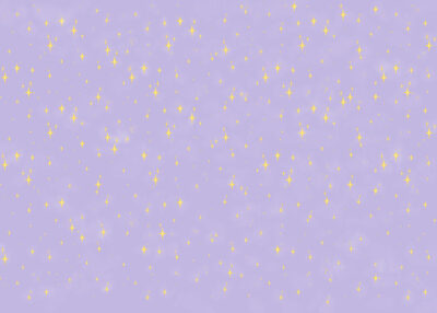 Lavender tone golden stars patterned wallpaper