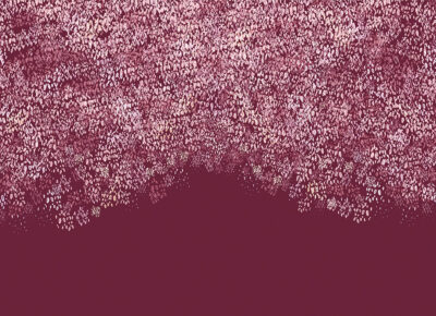 Abstract white gradient on purple background wall mural