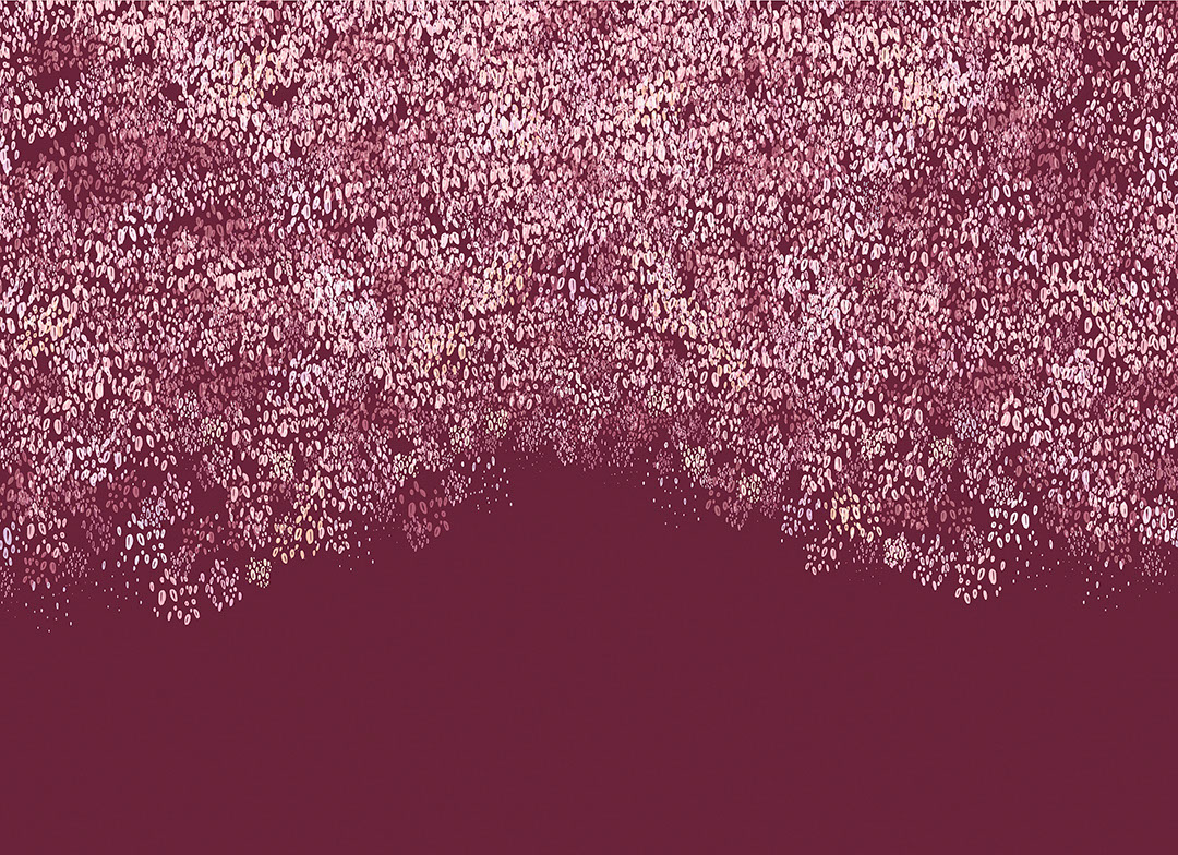 Abstract white gradient on purple background wall mural