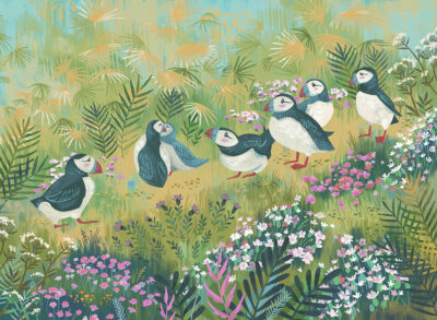 Colourful toucan birds kids wall mural