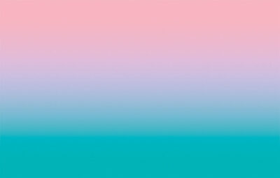 Bright turquoise and pink gradient wall mural