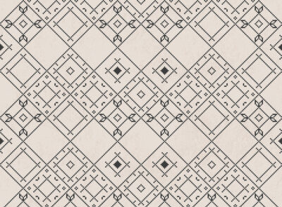 Ukrainian traditional ornament patterned wallpaper