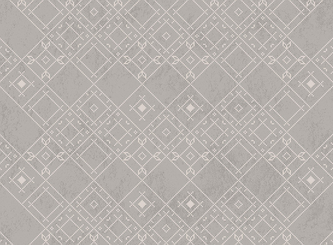 Ukrainian traditional ornament patterned wallpaper on the grey background