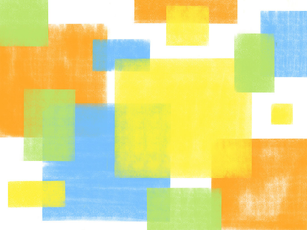 Colourful bright geometric shapes wall mural