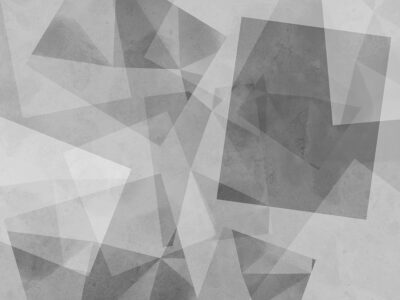 Abstract geometric grey wall mural with rectangles
