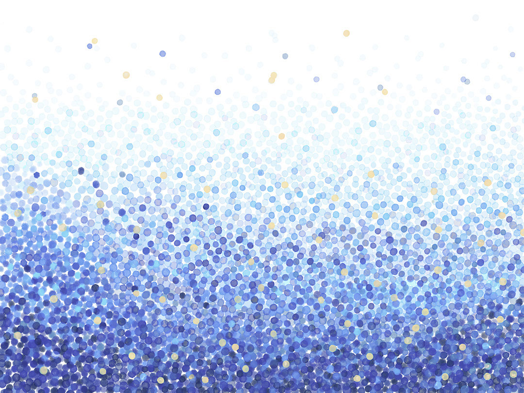 Gradient blue confetti wall mural