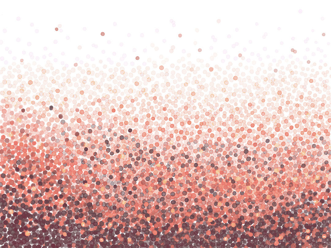 Gradient red confetti wall mural