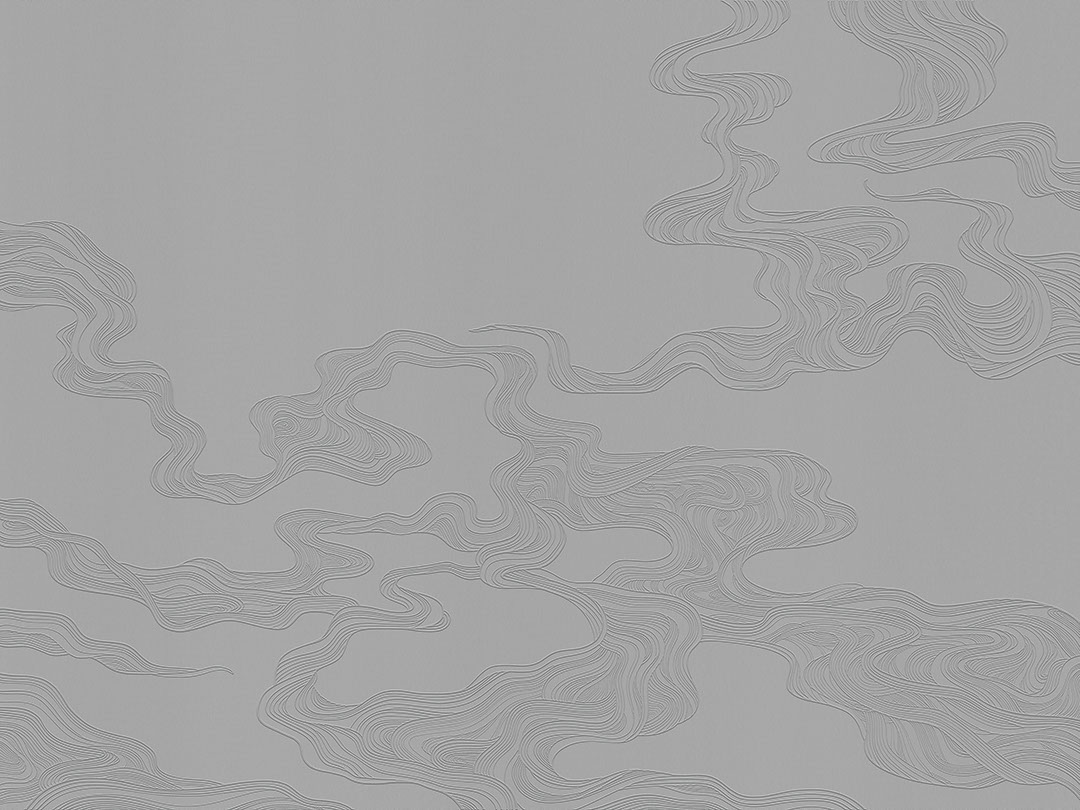 Grey clouds in Asian style wall mural