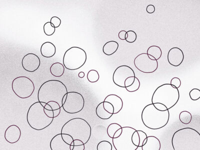 Abstract little bubbles wall mural
