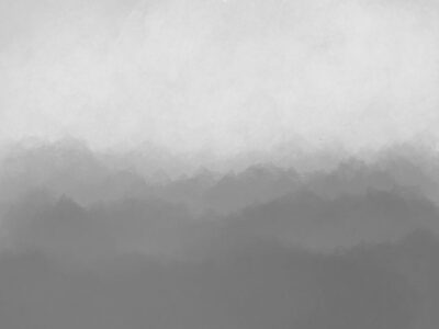 Grey watercolor gradient wall mural