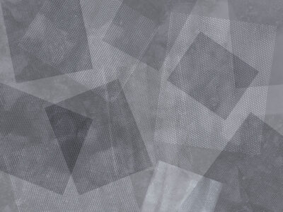 Grey abstract geometric wall mural