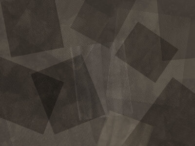 Brown abstract geometric wall mural