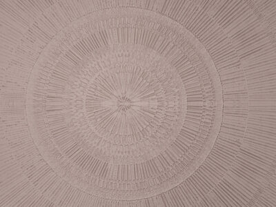 Stone textured beige geometric mandala wall mural