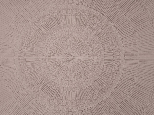 Stone textured beige geometric mandala wall mural