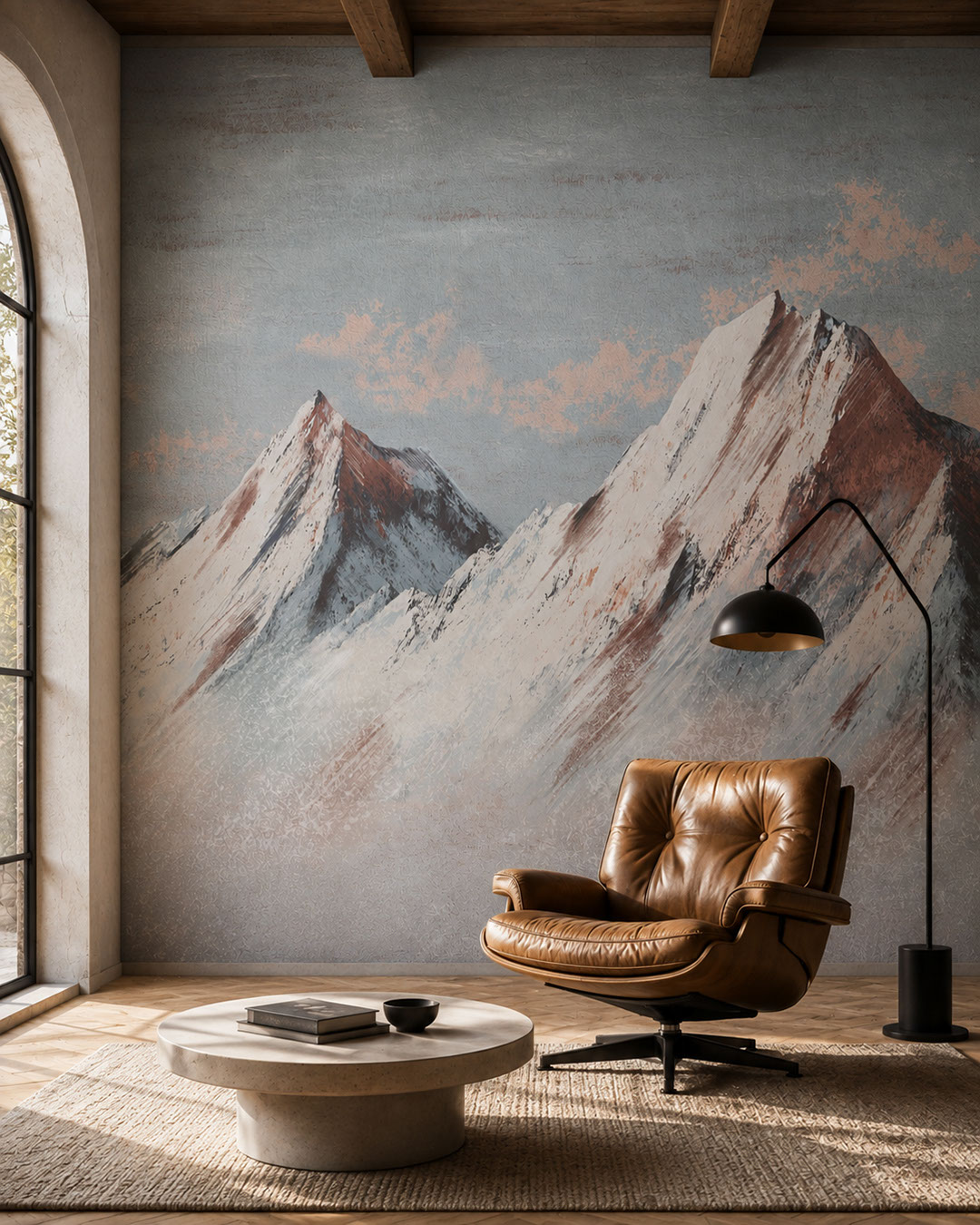 22185 Wall Mural Blush Peaks - Image 1