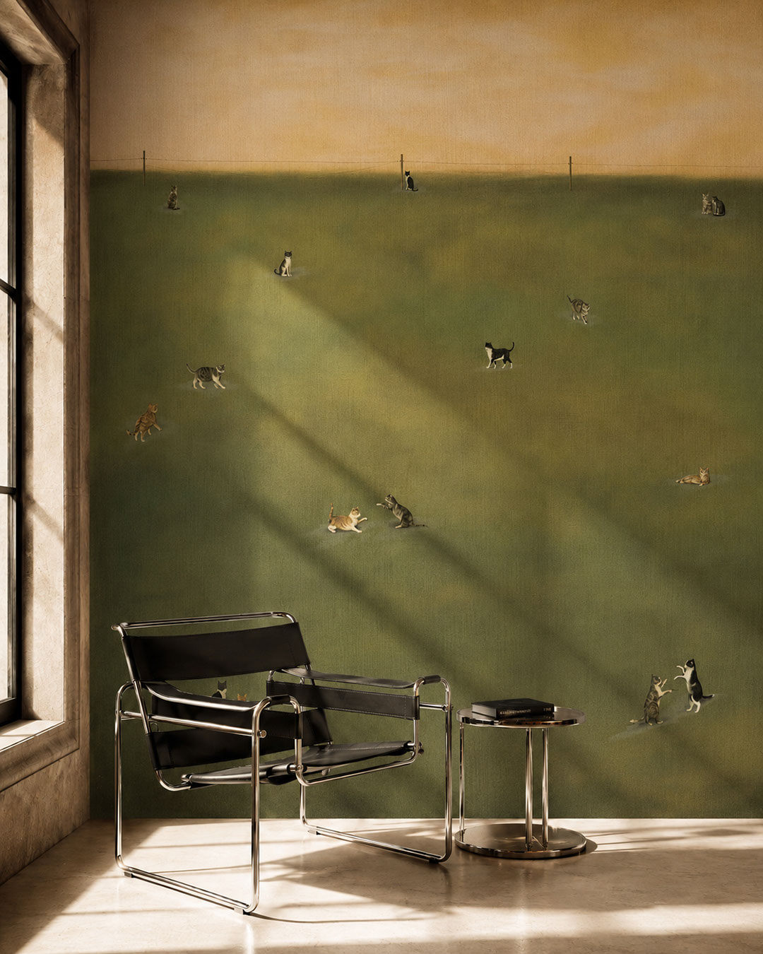 22235 Wall Mural Meadowcats - Image 1