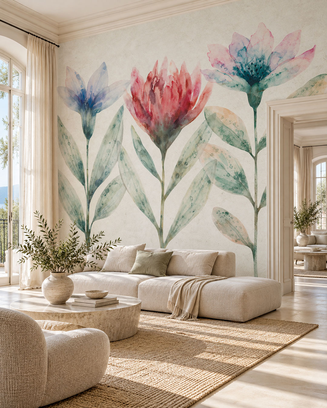 22237 Wall Mural Aquarelle - Image 1